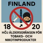 Illustration till höjning av åldersgräns för nikotin.