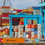 containrar i Rotterdams hamn