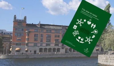 Rosenbad som bakgrund till utredningens framsida